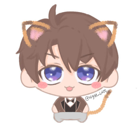 Chibi Caleb with Cat filter